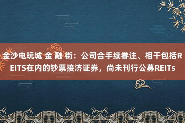 金沙电玩城 金 融 街：公司合手续眷注、相干包括REITS在内的钞票接济证券，尚未刊行公募REITs