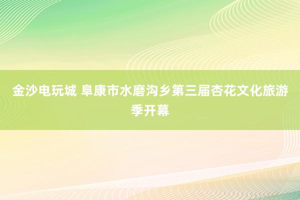 金沙电玩城 阜康市水磨沟乡第三届杏花文化旅游季开幕
