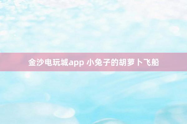 金沙电玩城app 小兔子的胡萝卜飞船