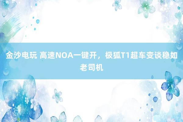 金沙电玩 高速NOA一键开，极狐T1超车变谈稳如老司机