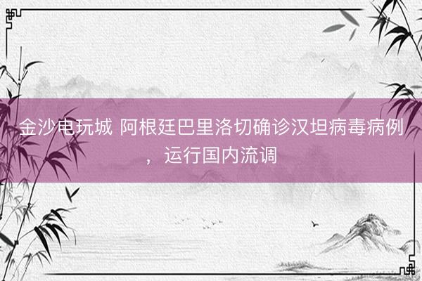 金沙电玩城 阿根廷巴里洛切确诊汉坦病毒病例，运行国内流调